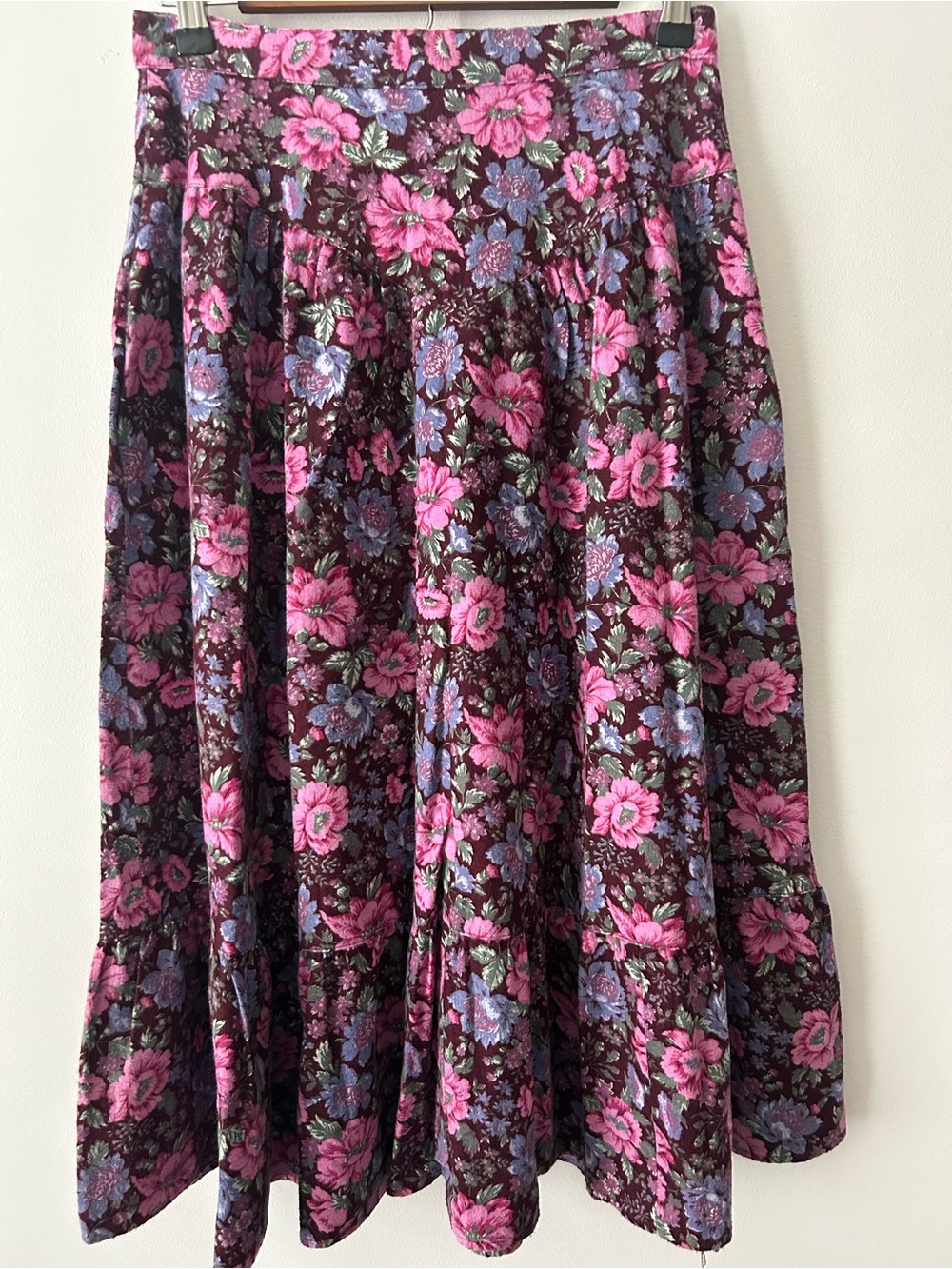 VTG Gunne Sax by Jessica McClintock floral midi prairie skirt